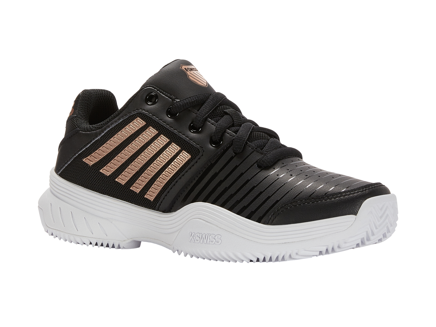 96750-059-M | COURT EXPRESS HB | BLK/WHT/ROSEGOLD