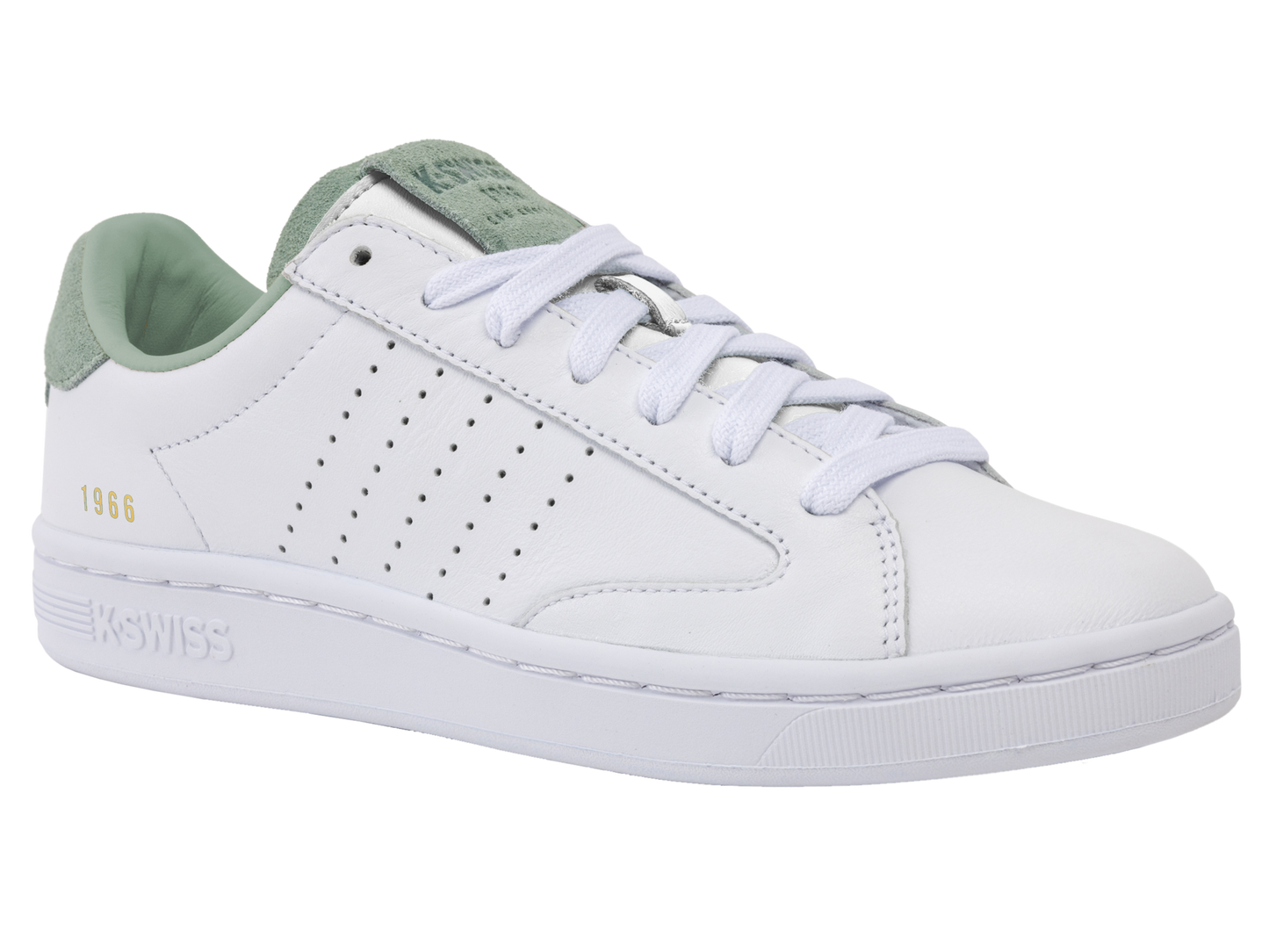 97263-187-M | LOZAN KLUB LTH | WIT/IJSLAND GROEN/CRÈME BRULEE