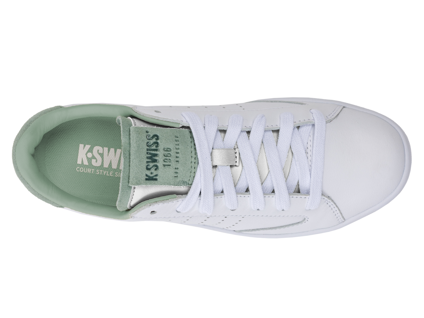 97263-187-M | LOZAN KLUB LTH | WIT/IJSLAND GROEN/CRÈME BRULEE