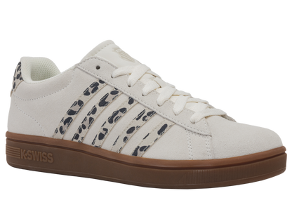 99492-148-M | COURT TIEBREAK II SDE | SNOW WHITE/LIGHT GRAY/LEOPARD/GUM