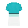 194252-988 | WOMENS HYPERCOURT STRIPE TEE | ARUBA BLUE / ALGIERS BLUE / WHITE
