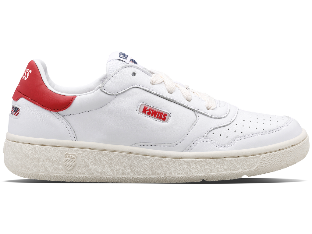 97261-143-M | SLAMMCOURT LTH | WHITE/VARSITY RED